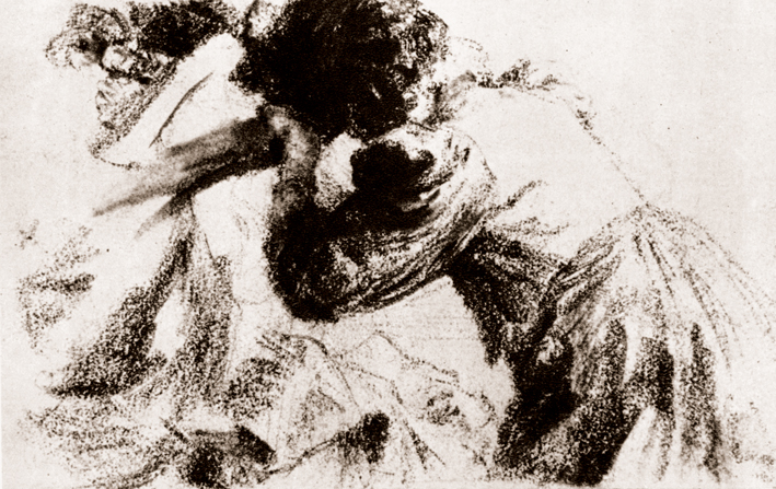  Adolpyh Von Menzel —— 俯身的女人